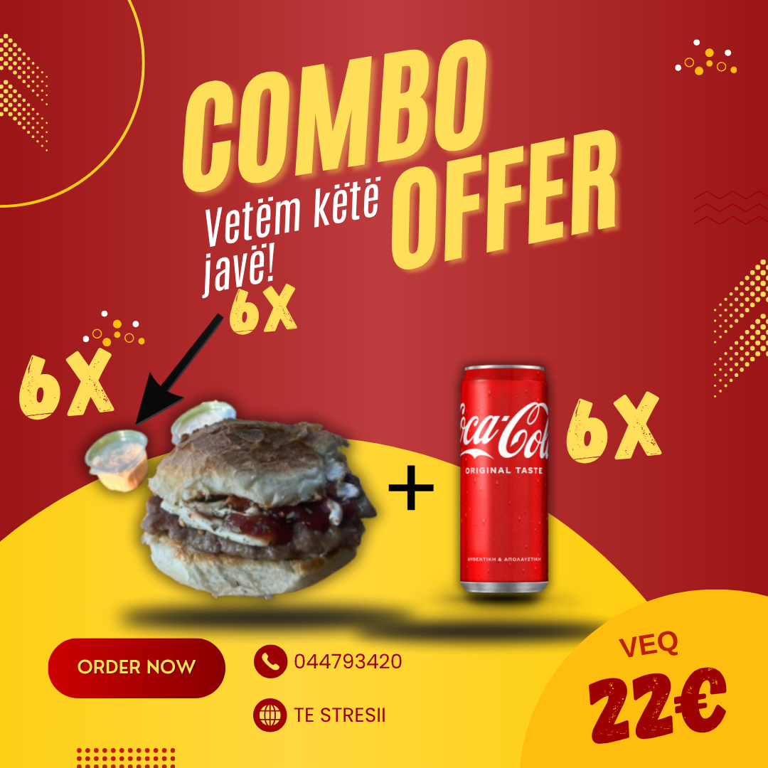 Combo offer — 6x Pleskavicë + 6x Coca Cola për 22€